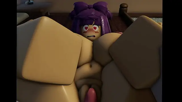 Step-Bro Sneaks Into Step-Sis's Room And Fills Her Up &lpar;ROBLOX&rpar;