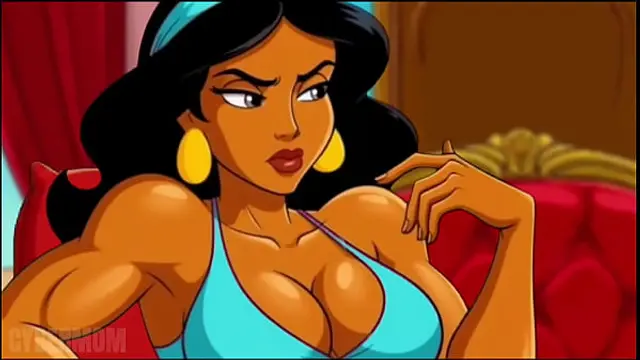Aladdin and Princess Jasmine make Shameful Wishes to the Genie&period; Cartoon Porn Parody&period;