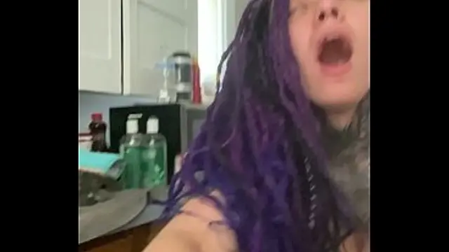 Dreadhead Latina slut gets bent over kitchen counter