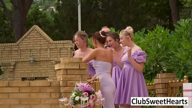 Here CUMS the Bride&excl; by ClubSweethearts
