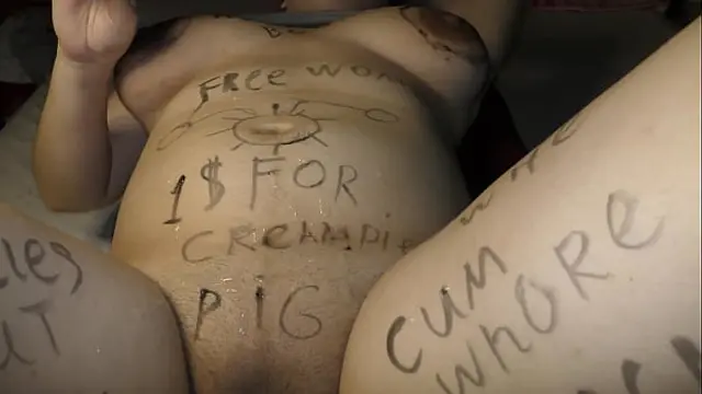 Slutty teen girl wanna get pregnant by random cumshot in gangbang&excl;  - POV Roleplay&excl; - Milky Mari