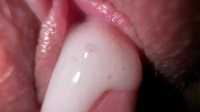 Extremely closeup sex with friend's fiance&comma; tight creamy fuck and cum on spread pussy
