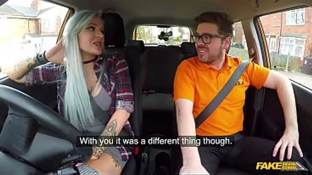 Anal sex and Dildo double penetration with Alexxa Vice - Fake Driving School