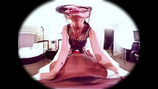 VR Porn - Catalina Cruz oiled up big breasts jiggling while finger banging