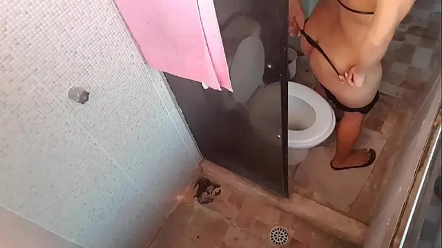 I put my cell phone recording hidden in my step aunt's bathroom and she found out and me up