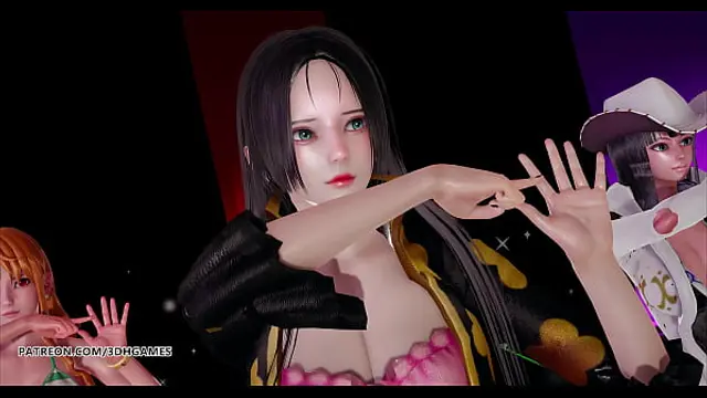 &lbrack;MMD&rsqb; Girl's Day - Expectation Hot Striptease Boa Hancock Nami Nico Robin One Piece 3D Porn Hentai Uncensored