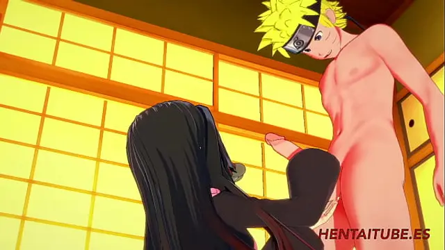 Demon Slayer Naruto - Naruto Big Dick Having Sex with Nezuko and cum in her sexy pussy 1 2