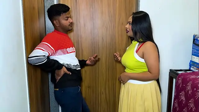The boyfriend came to the girl's house to meet her
