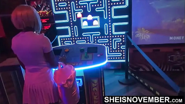 I'm Gonna Fuck My StepSister Tonight When We Leave The Arcade&comma; Innocent Ebony Msnovember Dumped By Her Boyfriend&comma; Decides To Give Into To Doggystyle Sex With Her Horny StepBrother&comma; Needing To Fuck On Sheisnovember